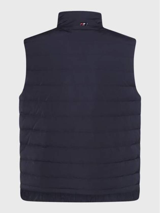 4 Bar Poly Twill Down Vest Navy - THOM BROWNE - BALAAN 6