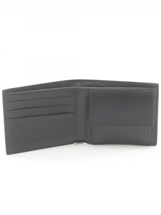 Maxi Intrecciato Coinpurse Half Wallet Black - BOTTEGA VENETA - BALAAN 5