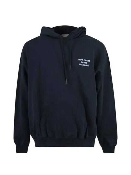 Drol de Monsieur Hooded Long Sleeves Logo Navy HO101 NYNAVY - DROLE DE MONSIEUR - BALAAN 1