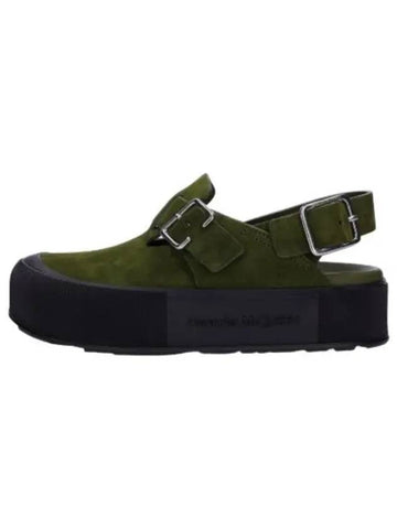 Mount Slick Sandals Green - ALEXANDER MCQUEEN - BALAAN 1