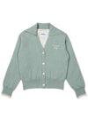 Bucket point sailor cardigan DARK MINT WOMAN - MALBON GOLF - BALAAN 1