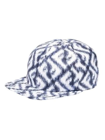 FF Logo Print Silk Ball Cap - FENDI - BALAAN 1