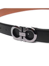 Reversible Leather Belt Black - SALVATORE FERRAGAMO - BALAAN 4