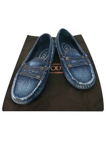 Smith Market Used Luxury Denim Loafers Women s Shoes - TOD'S - BALAAN 1