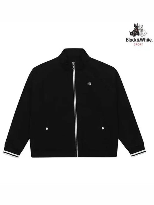 SET UP Spring Sleeve Jersey Color Matching Blouson Jumper 1123LZGNBLACK - BLACK&WHITE - BALAAN 1