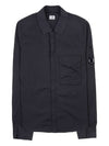 Chrome-R Zip-Up Over Long Sleeve Shirt Black - CP COMPANY - BALAAN 11