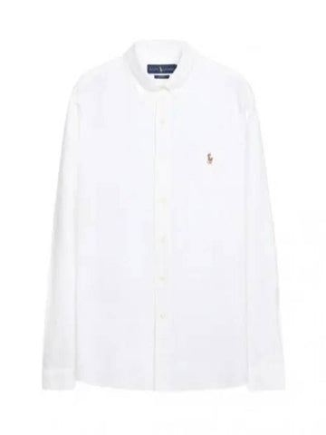 Color Pony Logo Embroidered Oxford Shirt Men s Long Sleeve - POLO RALPH LAUREN - BALAAN 1