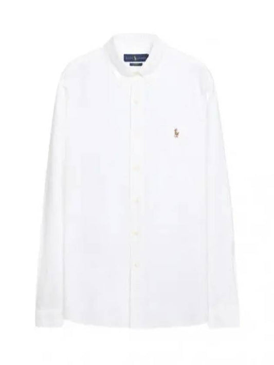 Color Pony Logo Embroidered Oxford Shirt Men s Long Sleeve - POLO RALPH LAUREN - BALAAN 1