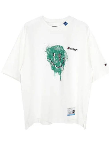 White smiley t shirt A11TS691 1210503 - MIHARA YASUHIRO - BALAAN 1