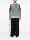 Logo Patch Long Sleeve Knit Top Black White - ACNE STUDIOS - BALAAN 3