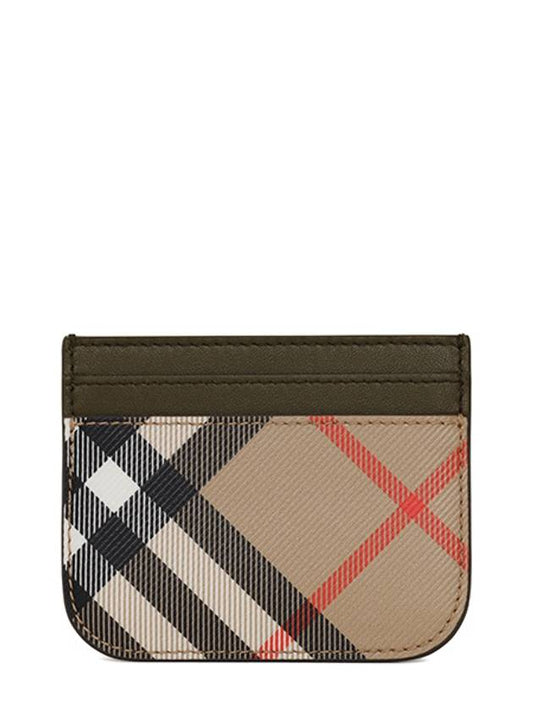 Check Card Wallet Beige - BURBERRY - BALAAN 2