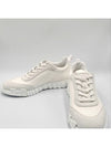 Bouncing Sneakers Mesh Suede Goatskin Blanc - HERMES - BALAAN 3