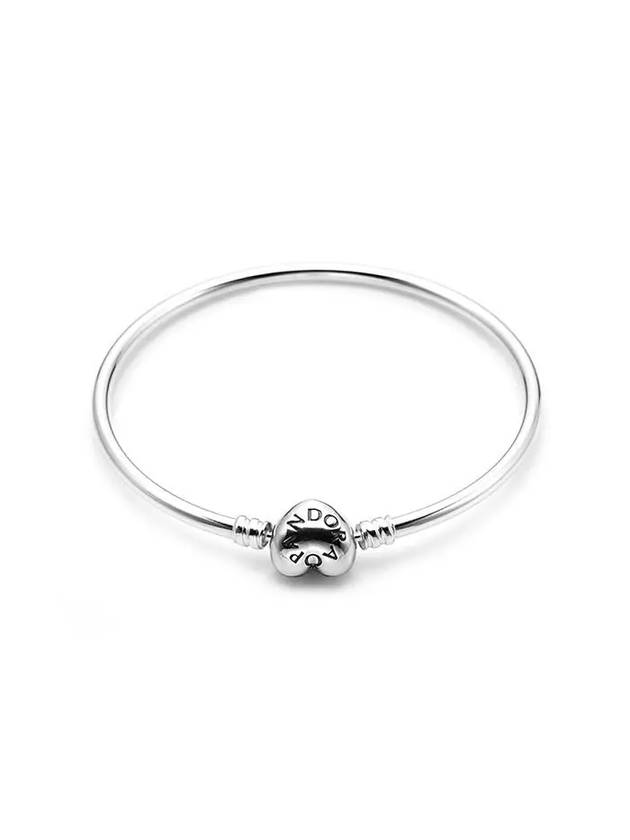 Moments Heart Bangle Bracelet Silver - PANDORA - BALAAN 2