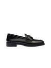 Unlined Brushed Leather Loafers Black - PRADA - BALAAN 3