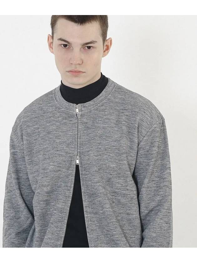 Essential Round Cardigan Zip Up Grey - CHANCE'S NOI - BALAAN 7