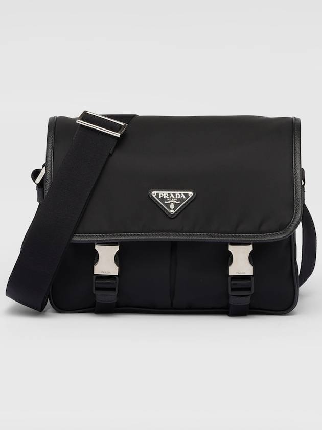 Re-Nylon Saffiano Shoulder Bag Black - PRADA - BALAAN 2