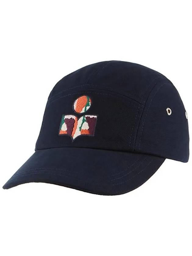 Tyron Embroidered Logo Ball Cap Faded Night - ISABEL MARANT - BALAAN 5