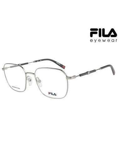 Glasses Frame VFI113 0568 Square Metal Men Women Glasses - FILA - BALAAN 1