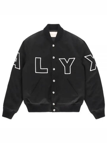 NYLON LOGO VARSITY JACKET AAMOU0377FA01 BLK01 - 1017 ALYX 9SM - BALAAN 1