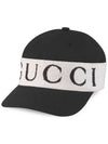 Lettering Banding Logo Ball Cap Black - GUCCI - BALAAN 2