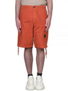 Lens Wappen Cotton Shorts Orange - CP COMPANY - BALAAN 2