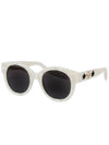 Round Sunglasses GG0207S IVORY GUA004 - GUCCI - BALAAN 3