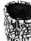 White Glam Graffiti 5AC Leather Bucket Bag - MAISON MARGIELA - BALAAN 5