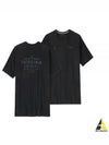 Men's Forge Mark Responsibili Short Sleeve T-Shirt Black - PATAGONIA - BALAAN 2