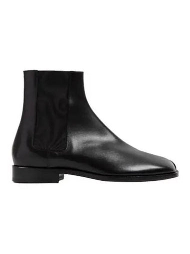 Boots Shiny Leather Tabi Chelsea Black - MAISON MARGIELA - BALAAN 1