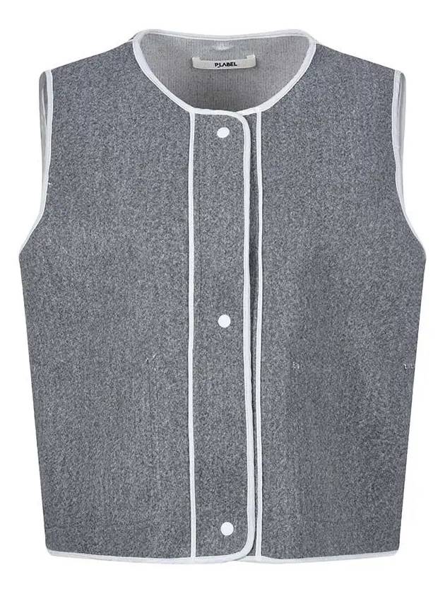 Reversible layered vest MW3SV043GRY - P_LABEL - BALAAN 5