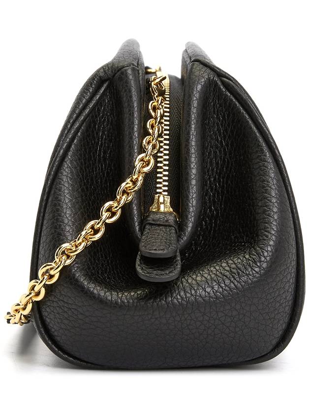 Gancini Leather Shoulder Mini Bag Black - SALVATORE FERRAGAMO - BALAAN 4