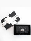 Boy  Flap Card Holder Grained Calfskin Ruthenium Black - CHANEL - BALAAN 2