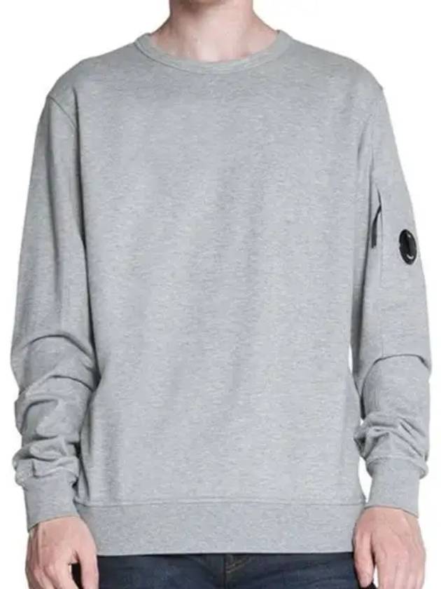 Lens Wappen Light Fleece Sweatshirt Grey - CP COMPANY - BALAAN 2