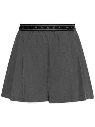 Marni Wool Shorts, Women's, Grey - MARNI - BALAAN 1