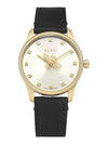 G Timeless 29mm Bee Quartz Leather Watch Gold - GUCCI - BALAAN 3