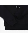 Women's Brushed Logo Crew Neck Sweatshirt Black - MSGM - BALAAN 4