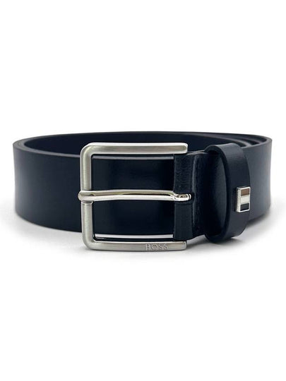 Green Ther Flag E Belt 50486839 410 Signature Stripe Keeper Trim Italian Leather - HUGO BOSS - BALAAN 2