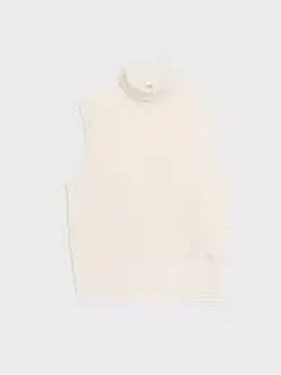 Triomphe Embroidered Turtleneck Sleeveless Off-White - CELINE - BALAAN 2