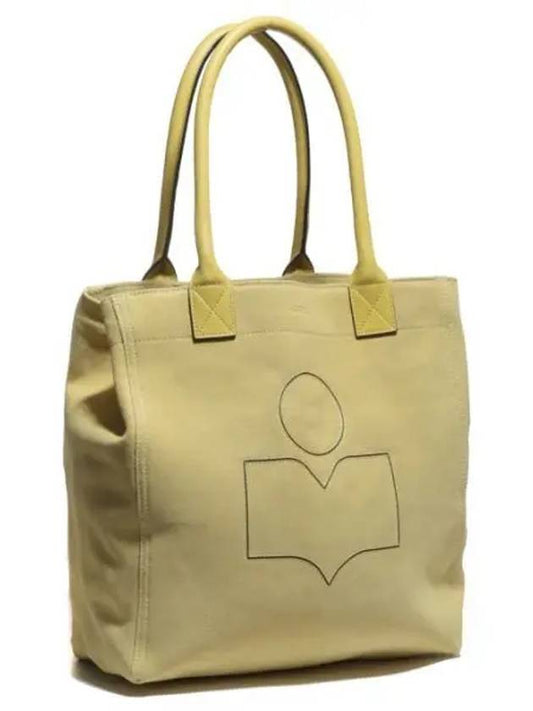 Yanky Suede Logo Small Tote Bag Beige - ISABEL MARANT - BALAAN 2