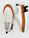 Bouncing Sneakers 41 5 Calfskin Suede Goatskin Multicolor Blanc H242796ZH 90 - HERMES - BALAAN 8