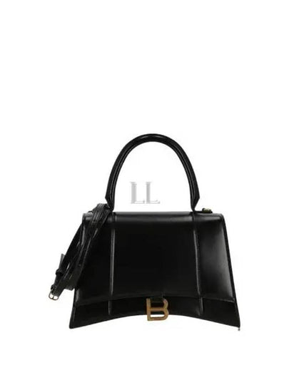 Hourglass Gold B Logo Tote Bag Black - BALENCIAGA - BALAAN 2