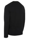 Chain Stitch Heart Logo Long Sleeve T-Shirt Black - AMI - BALAAN 5