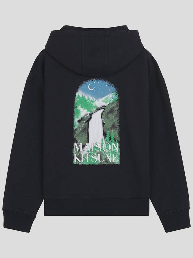 Waterfall Oversized Hoodie Black - MAISON KITSUNE - BALAAN 3