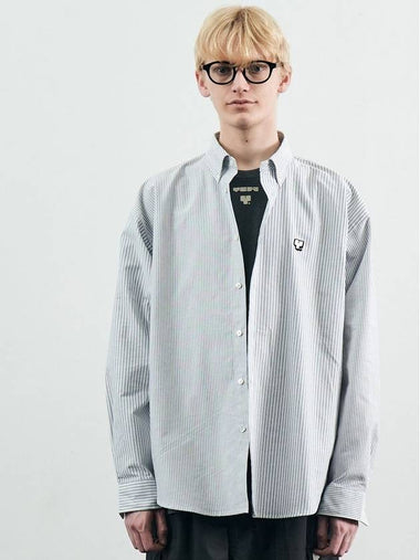 YCITY BOY OXFORD SHIRT GRAY - YCW - BALAAN 1