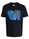 Metropolis Graphic Print Short Sleeve T-Shirt Navy - CP COMPANY - BALAAN 2