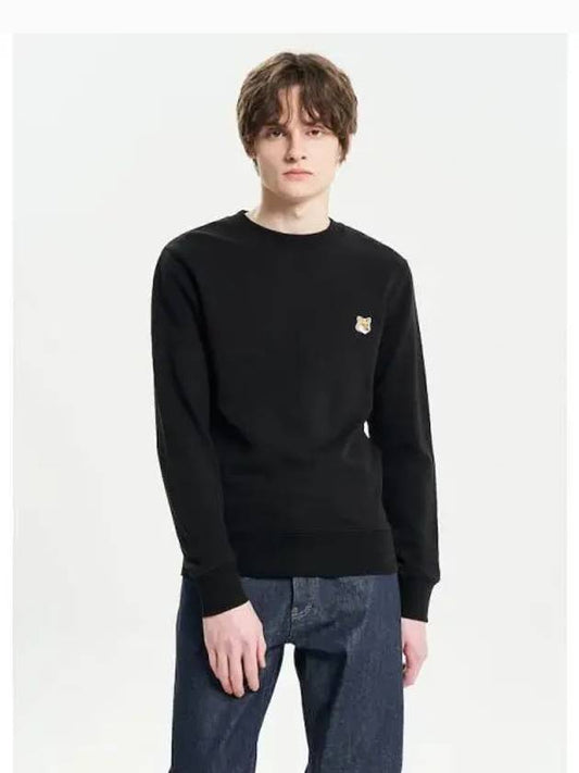 Men s Foxhead Patch Regular Sweatshirt Black Domestic Product - MAISON KITSUNE - BALAAN 1