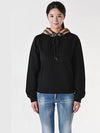 Vintage Check Hooded Top Black - BURBERRY - BALAAN 3