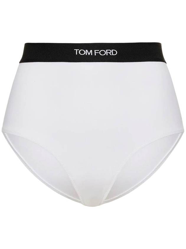 High Waist Logo Band Panties White - TOM FORD - BALAAN 2