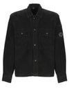 Corduroy Button Utility Shirt Jacket Black - CP COMPANY - BALAAN 2