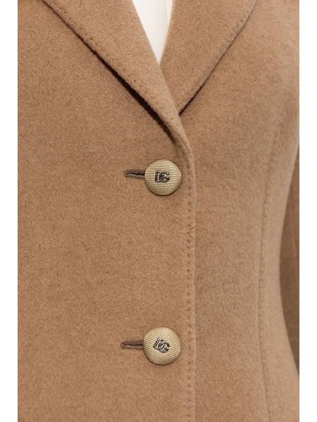 Shape Midi Single Coat Camel - DOLCE&GABBANA - BALAAN 6